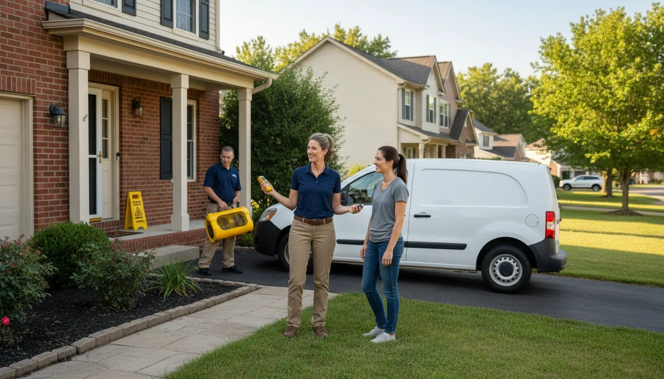 Residential water damage restoration in Georgetown, MS